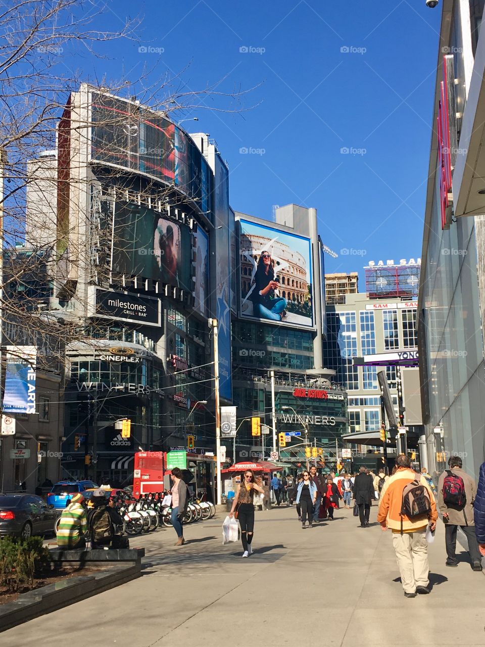 Sunny day downtown Toronto