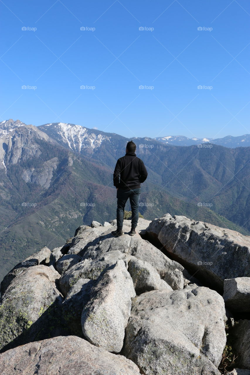 The view from the top of Moro rock was incredible. Such a beautiful day in April at Sequoia National Park. 