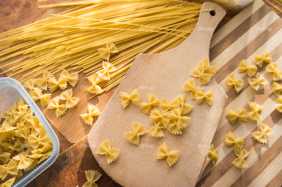Different types of pasta