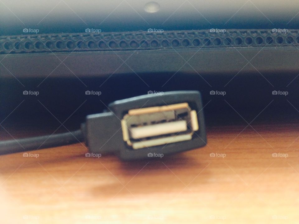 USB port connecter for computer.