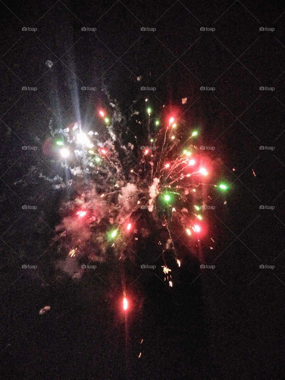 colours in the sky at night