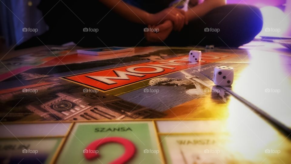 Game time - late night Monopoly session