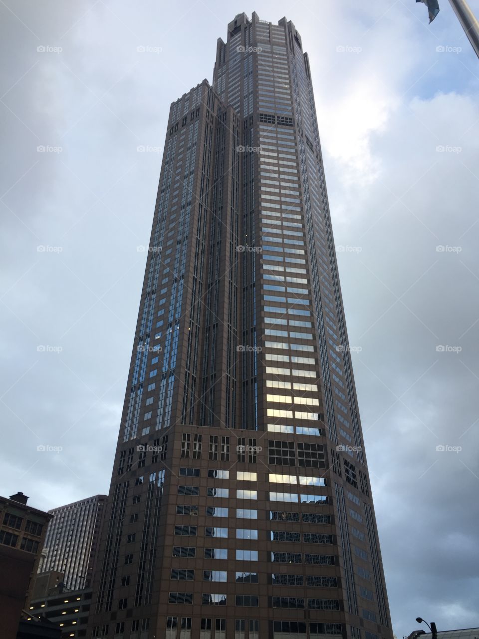 Tall Building on a Cloudy Day