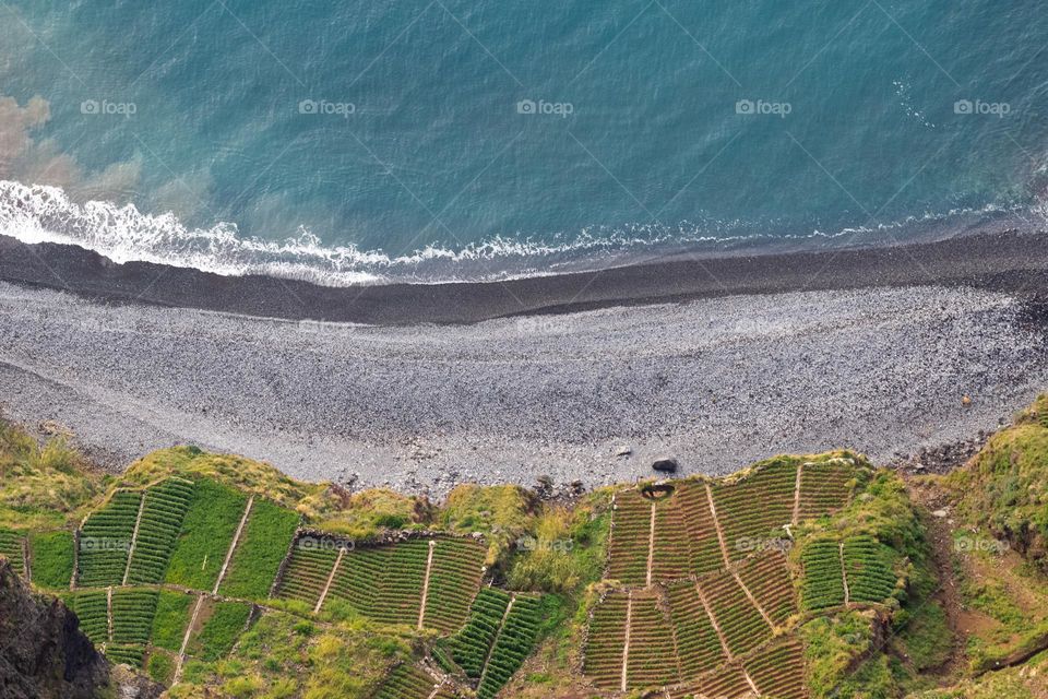 Madeira landscape from above 