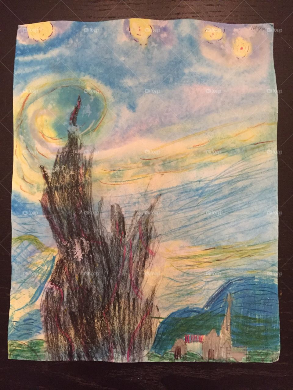 Child’s Van Gogh painting 