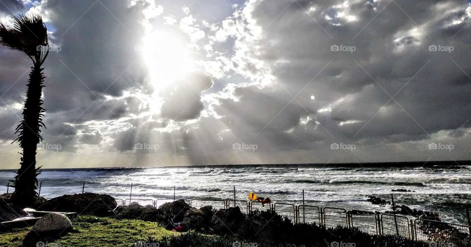 Before a thunderstorm ... Mediterranean Sea, Israel, February, 2020.