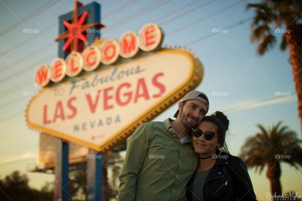 Vegas sign with my love