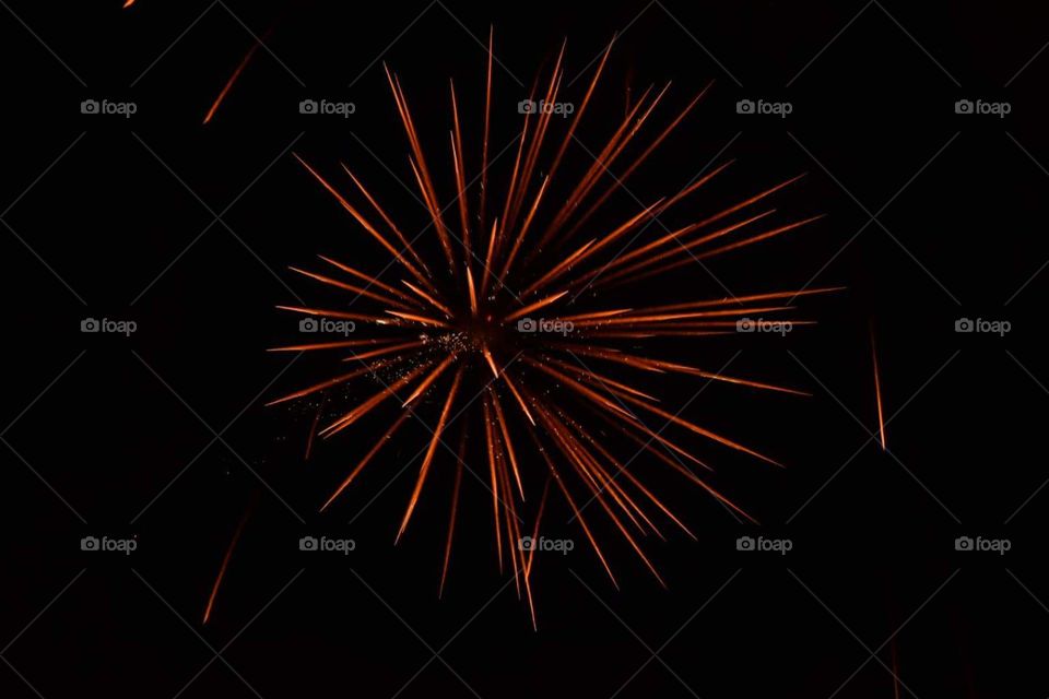 red firework