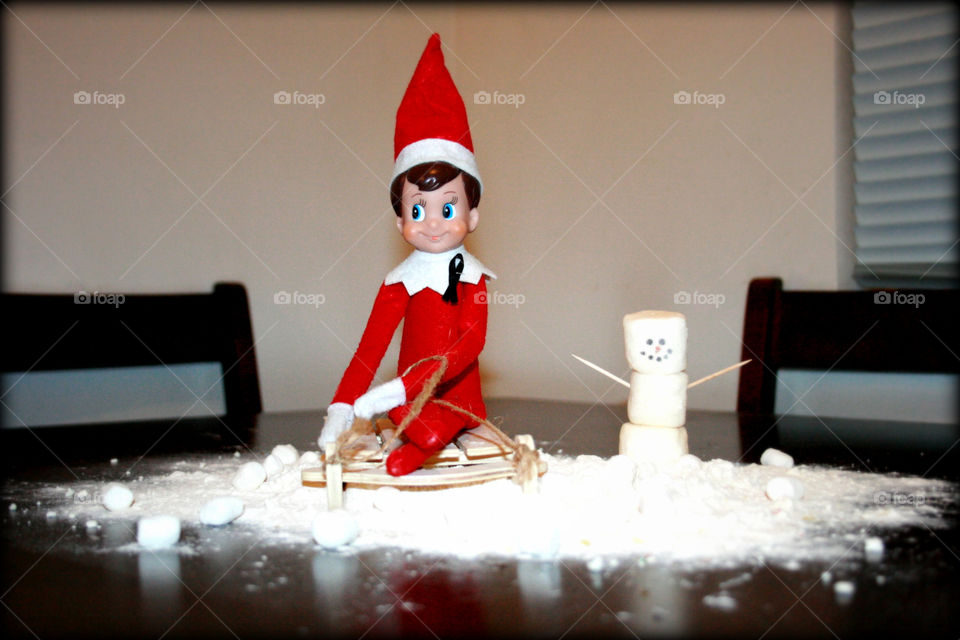 elf on the shelf snowman