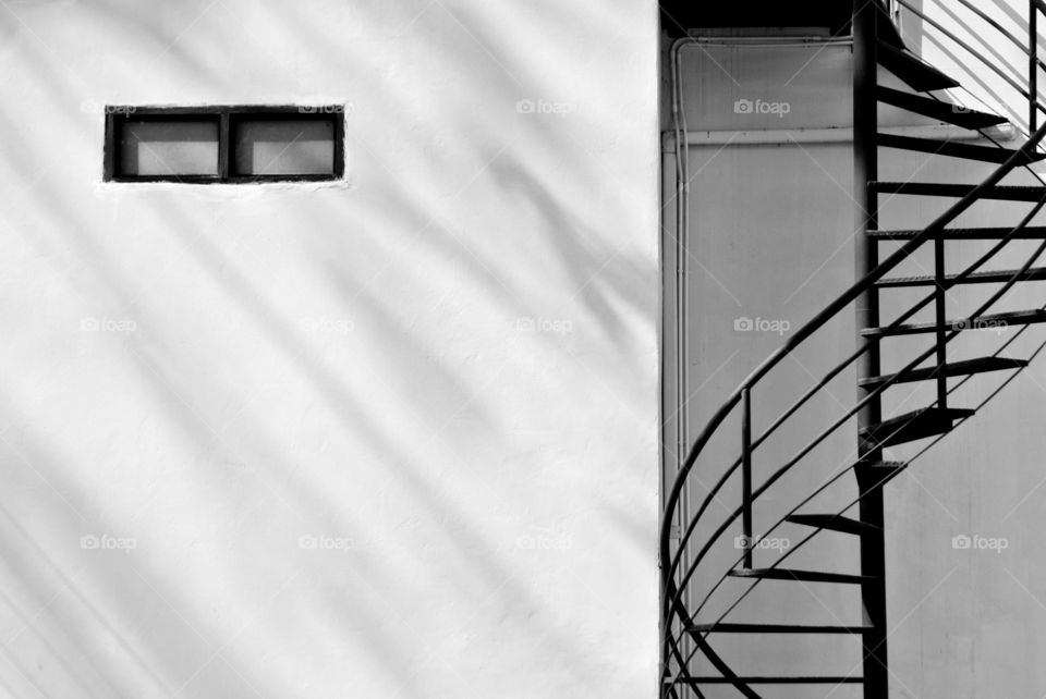 Black and white building