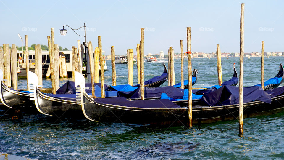 gondola boats in venice, italy