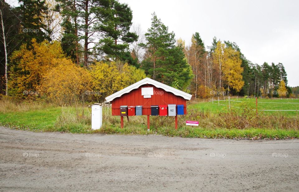 Original post box in Sweden