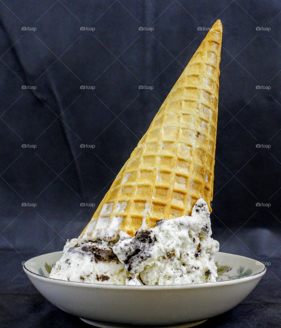 Ice cream waffle cone