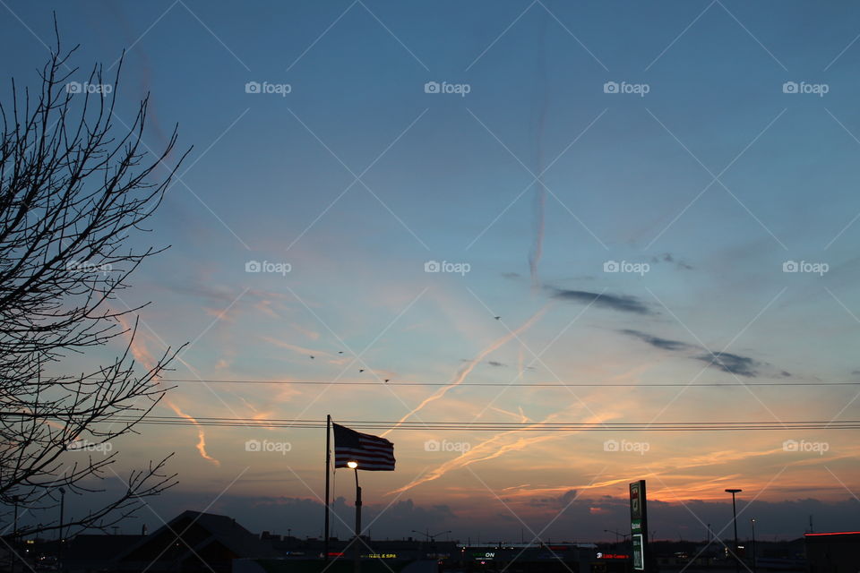 Sunset in the Midwest