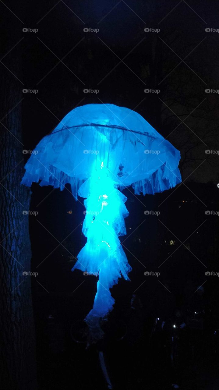 Medusa in Lumo Light Festival, Oulu, Finland