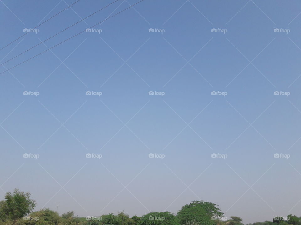 blue sky.