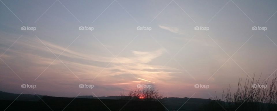 Last night's sunset on April 17th 2019 in Jedburgh