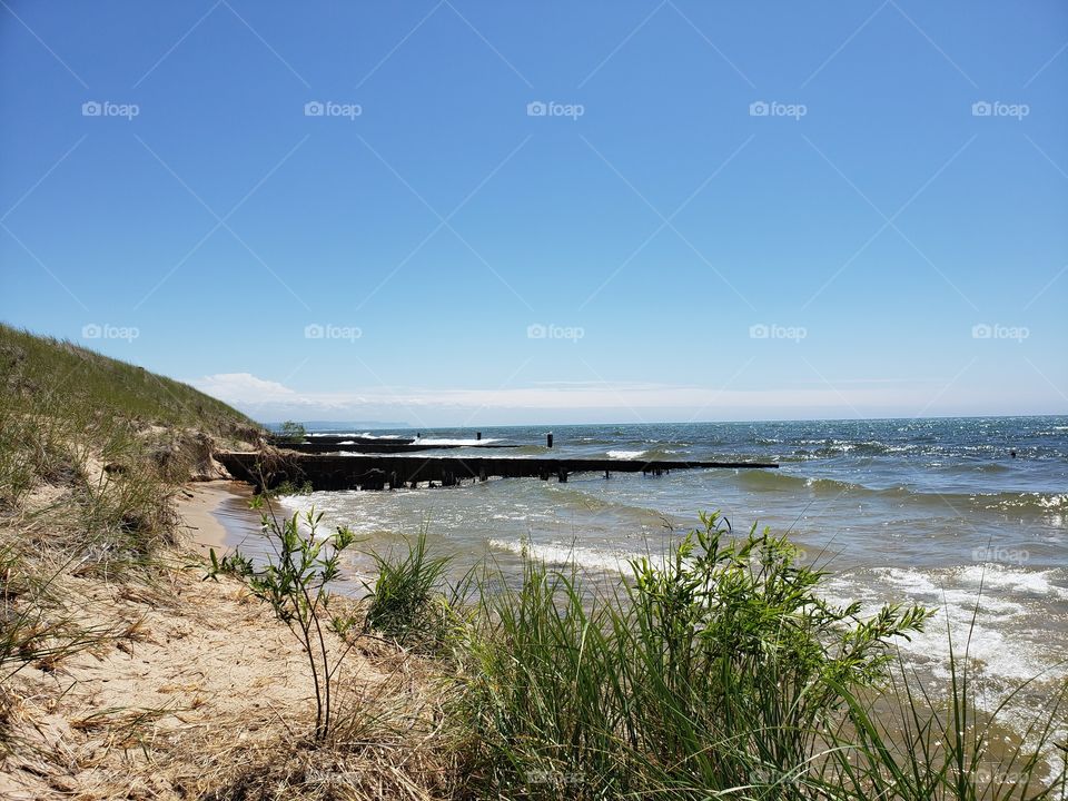 Lake Michigan shoreline