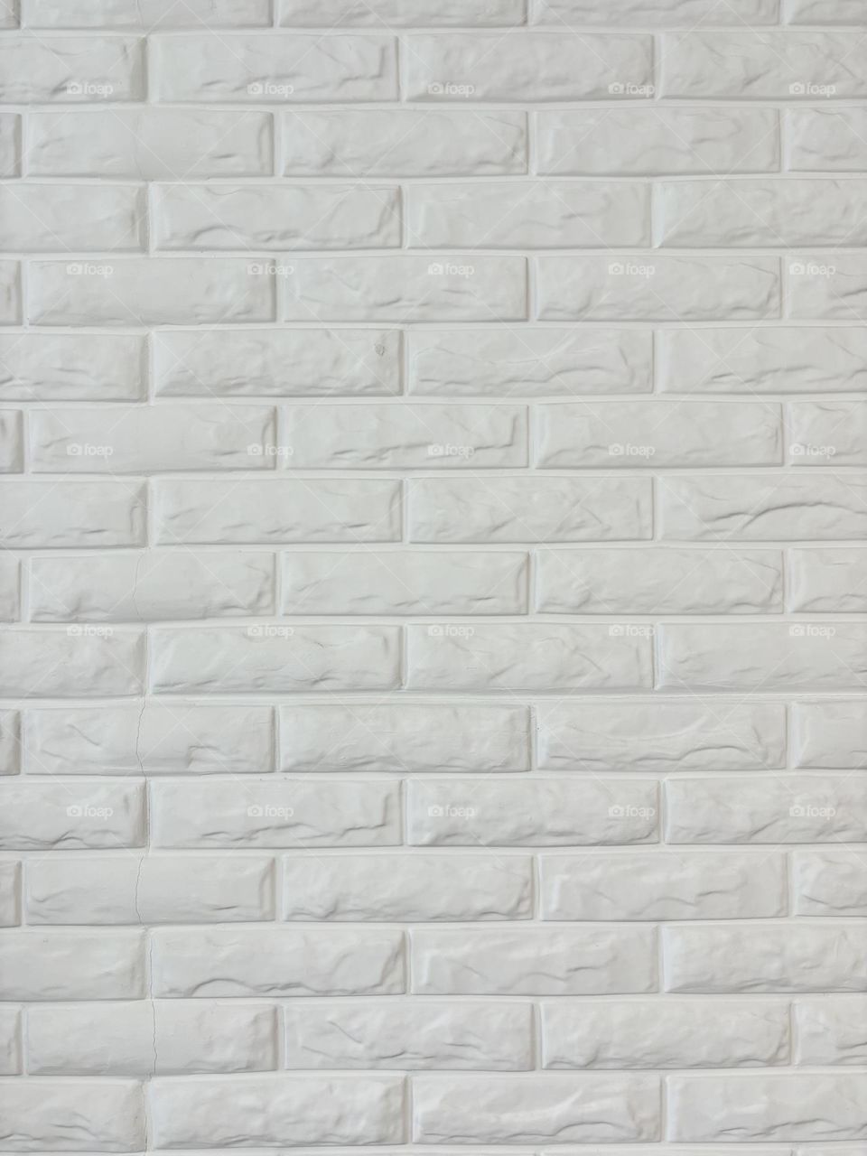 White bricks wall background 