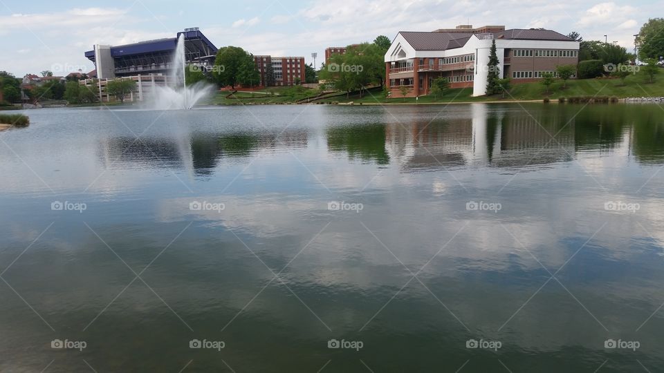 James Madison University JMU Lake May 2018