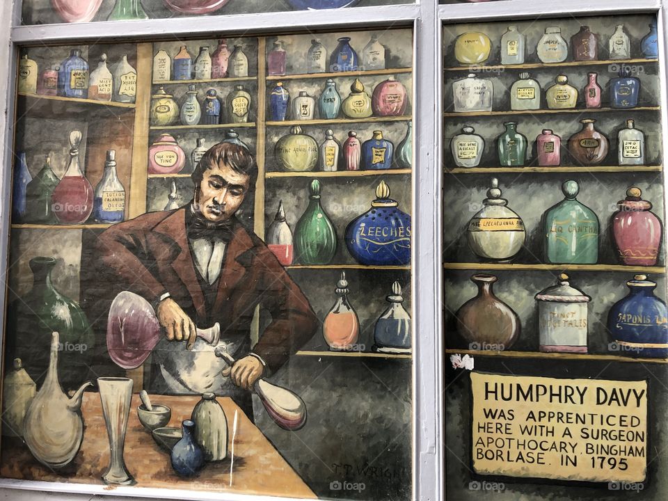 I loved this photo celebrating the life of a famous physician of days long since past. 