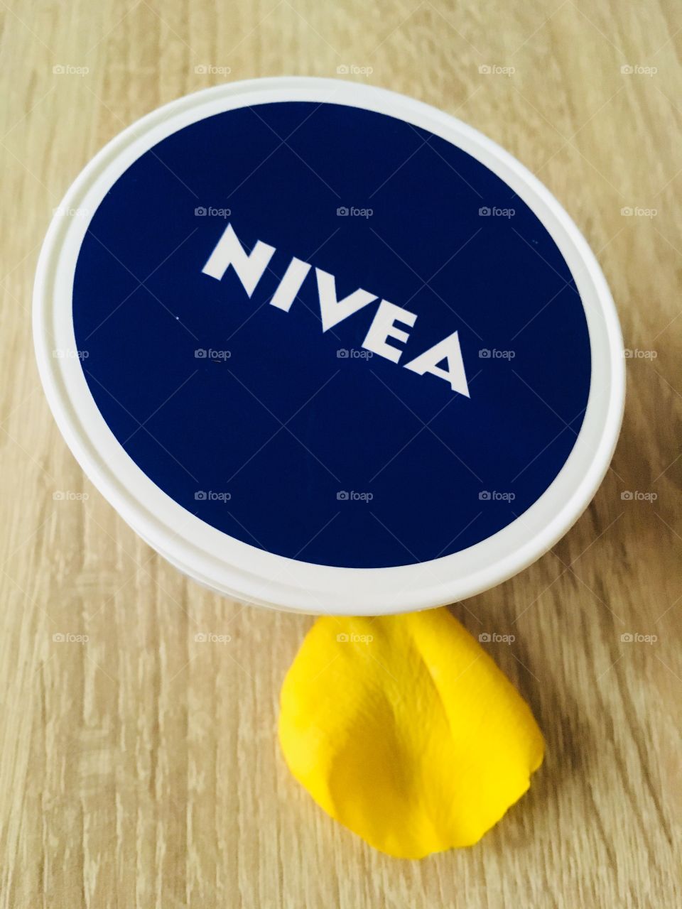 Nivea and yellow rose