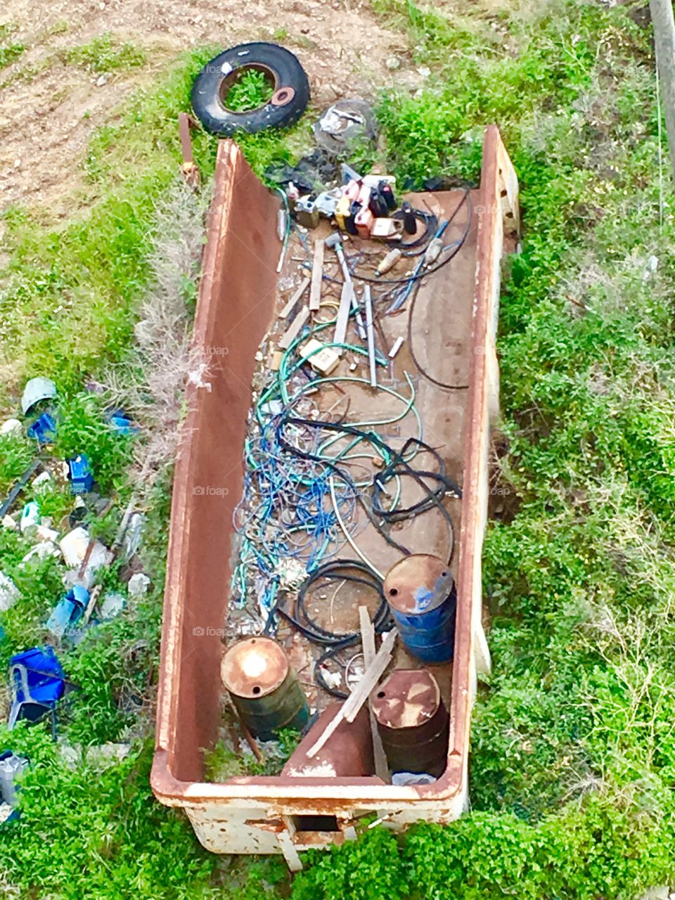 A garbage container for industry