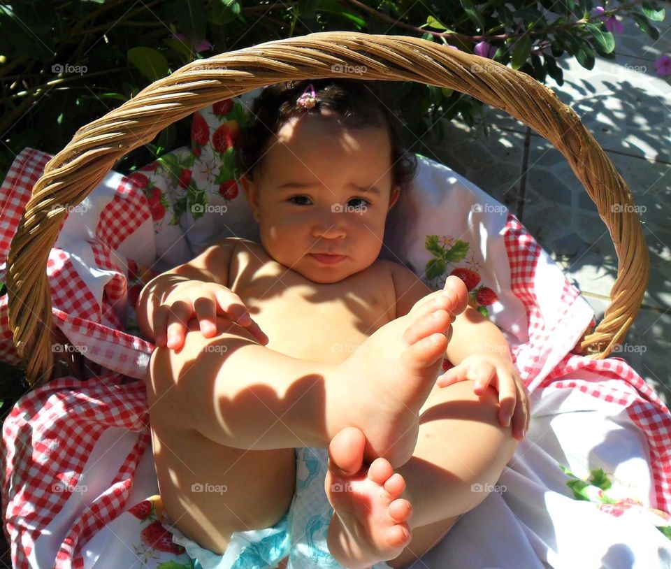 baby in the basket