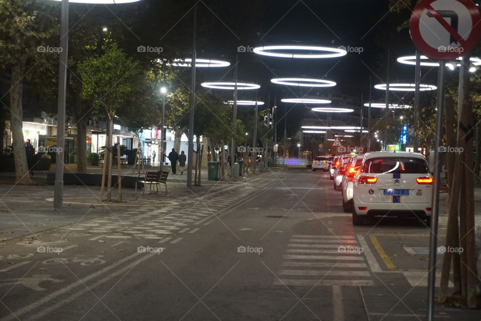 Station#taxi#cars#night#lights#road#city