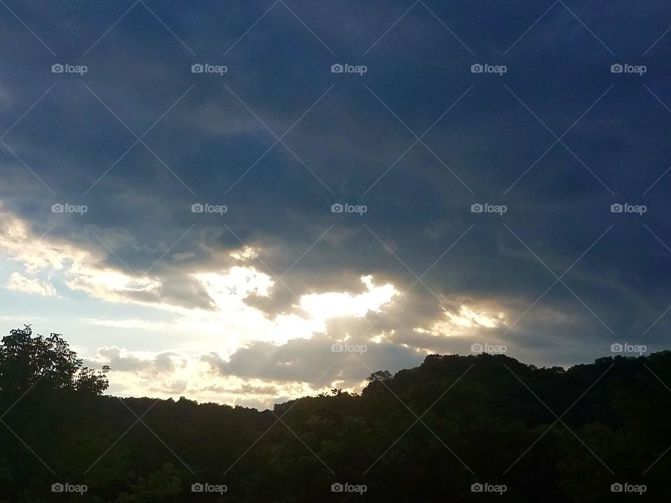 Watching the storm clouds