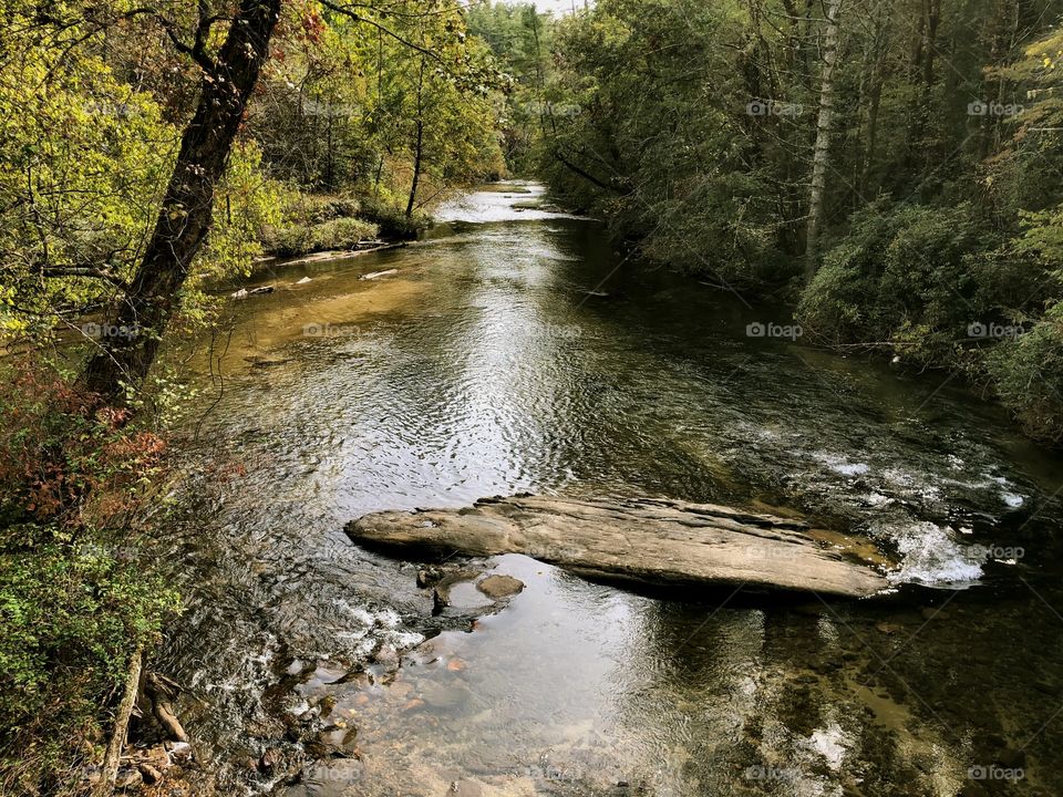 Flowing water in North Georgia 