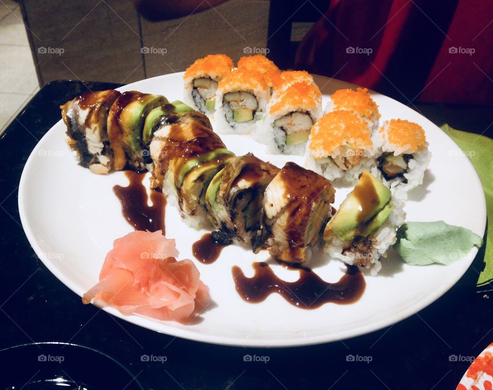 Sushi plate 