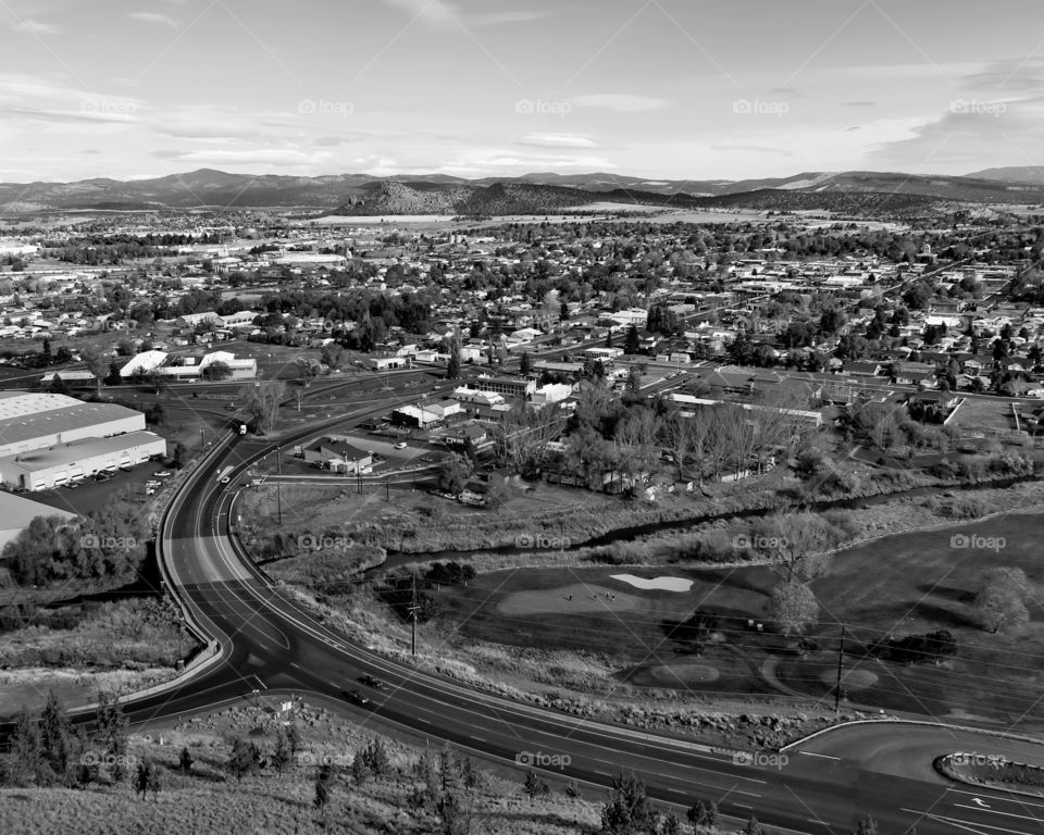 High angle view of a city