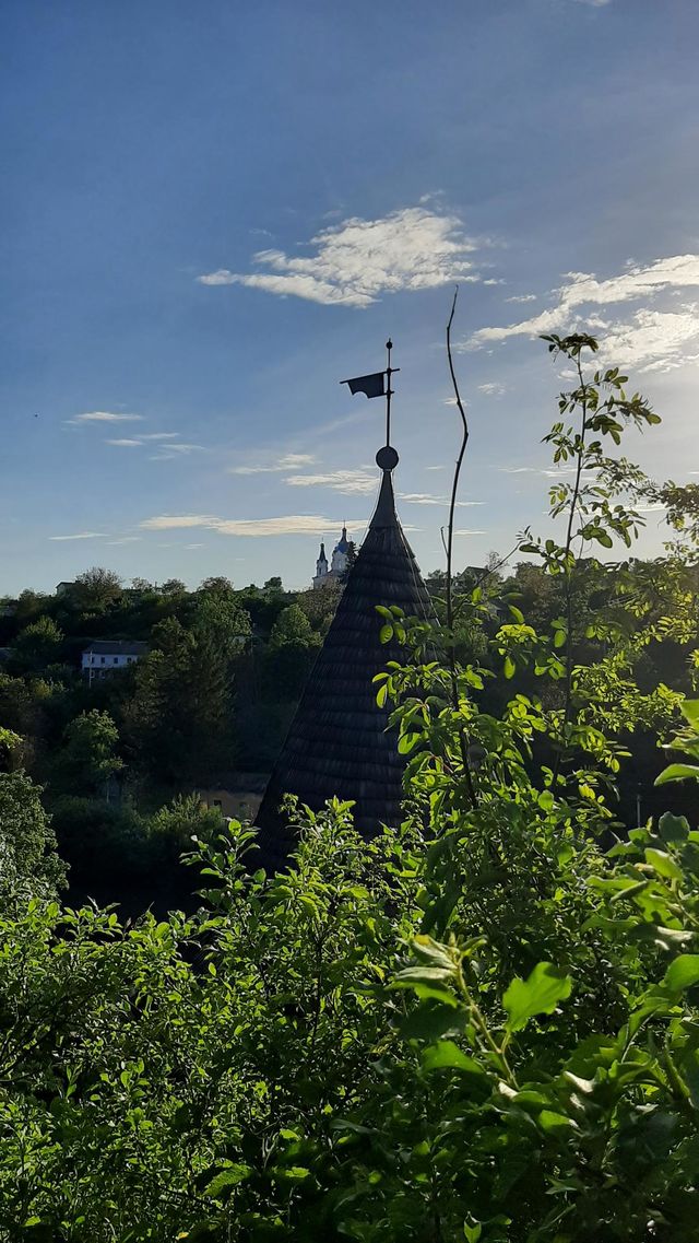 weather vane tower and sky old tower