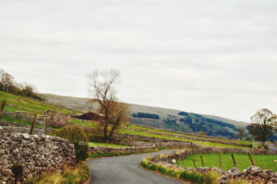 Yorkshire dales countryside 