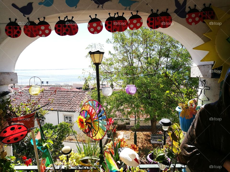 Popular devotion to Santo António in the narrow streets of Alfama, Lisbon.