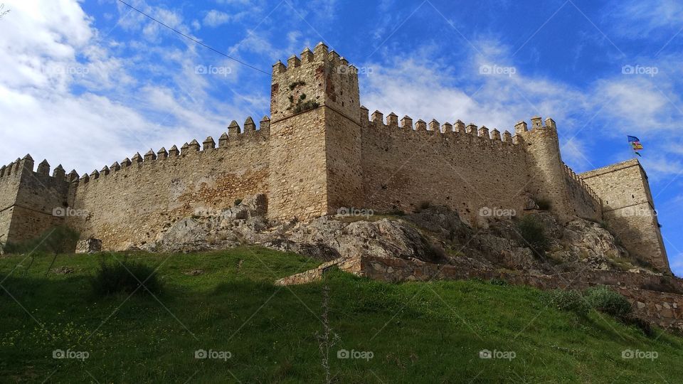 Castillo de Santa Olalla del Cala. Ancient Castle.