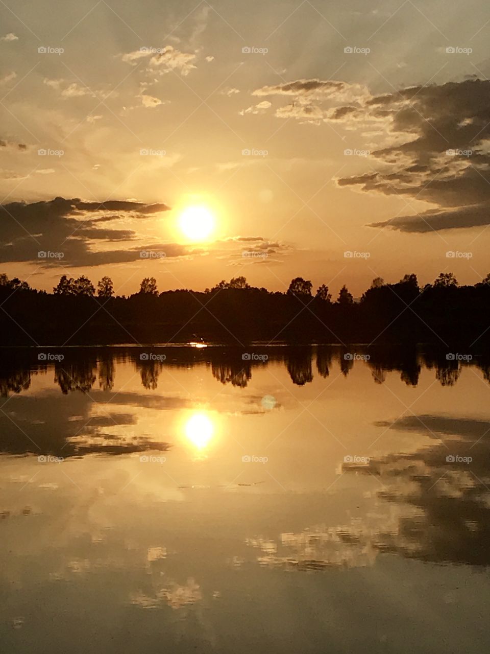 Sunset reflections 
