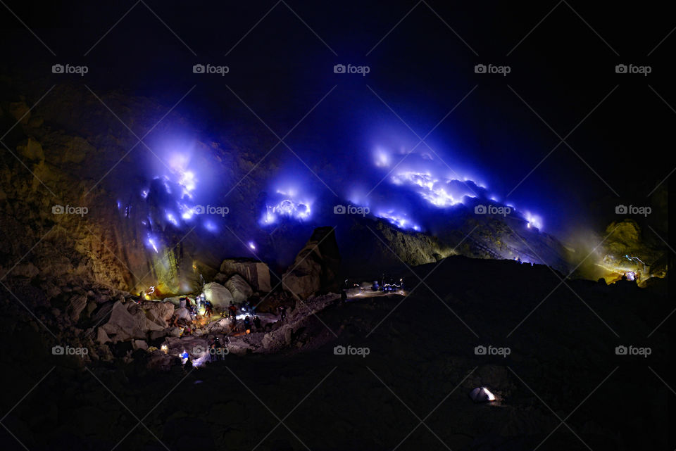 Bluefire - kawah ijen - banyuwangi - indonesia