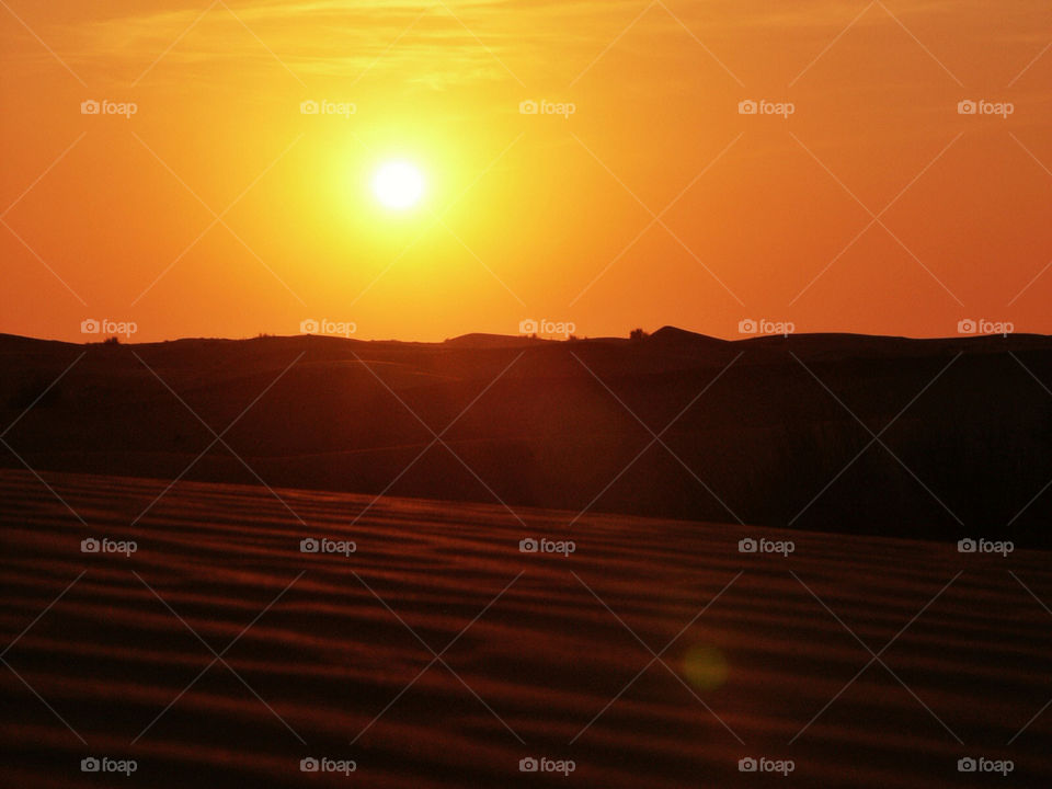 pattern sunset sand desert by chrisc