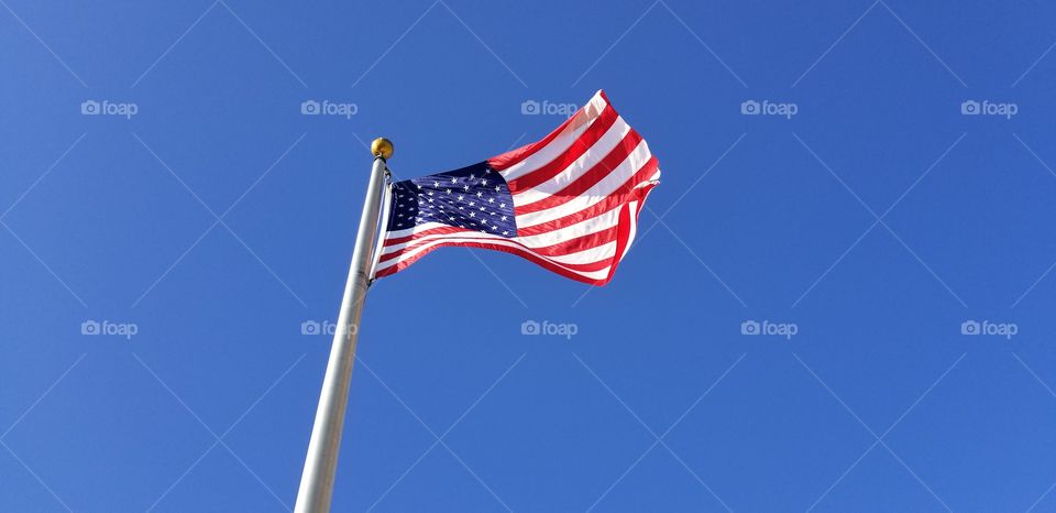 America flag.