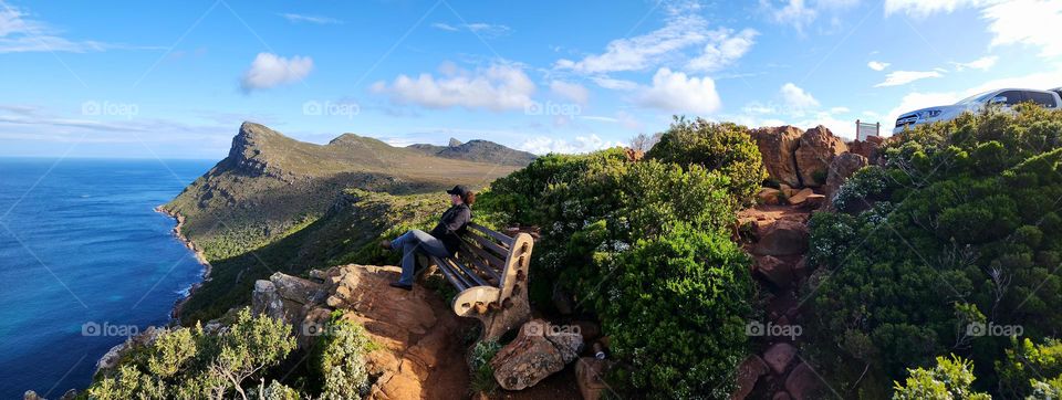 Amazing spot in Cape Point Nature Reserve to reflect on life and enjoy the view, South Africa