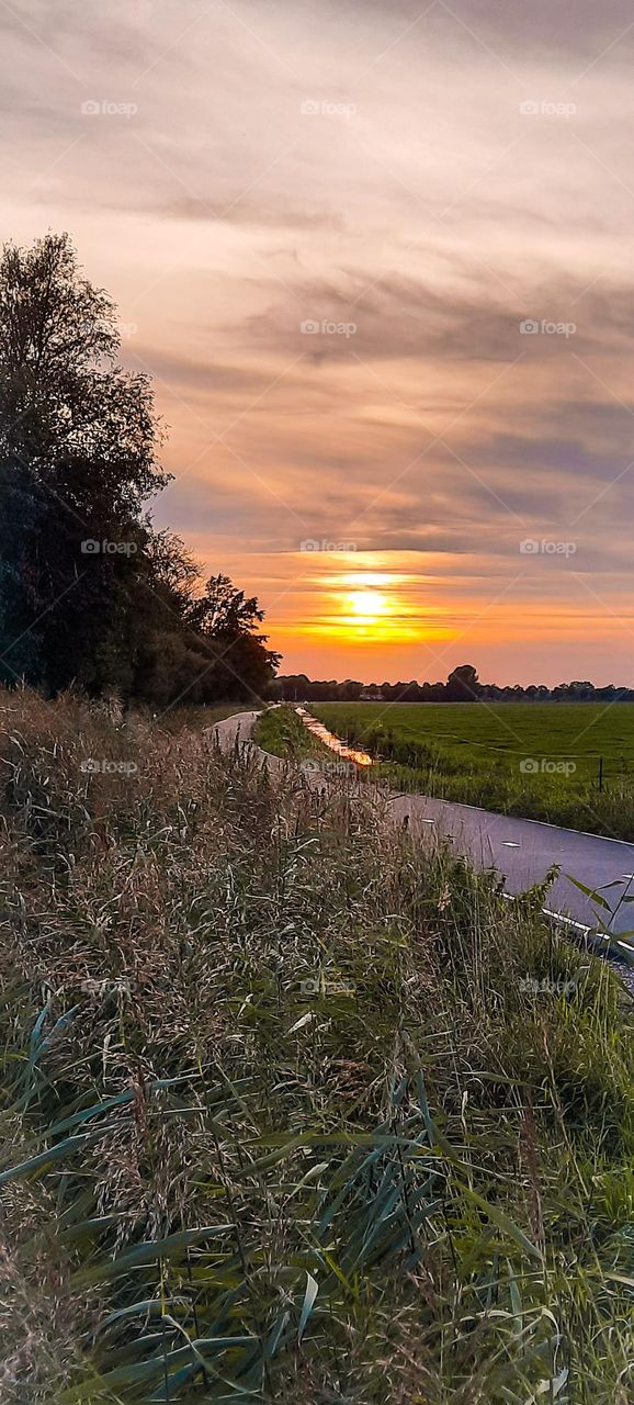 sunset in nederland