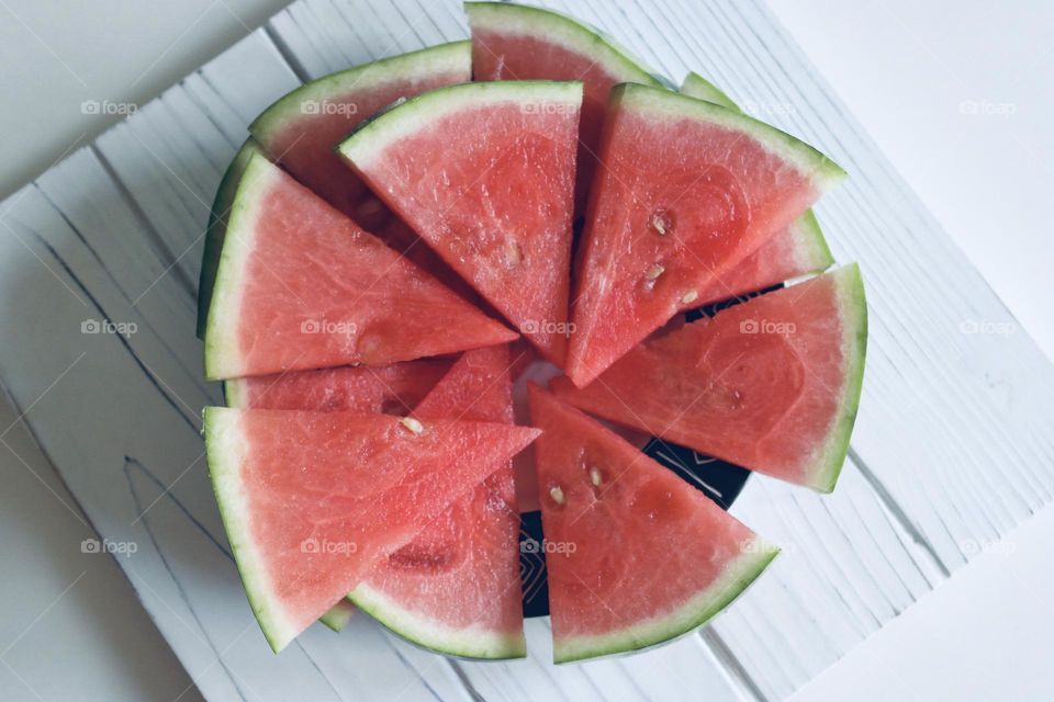 Sliced watermelon 