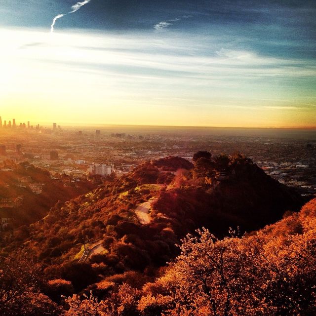 Runyon Canyon during sunset