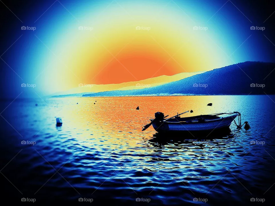 Sea sunset