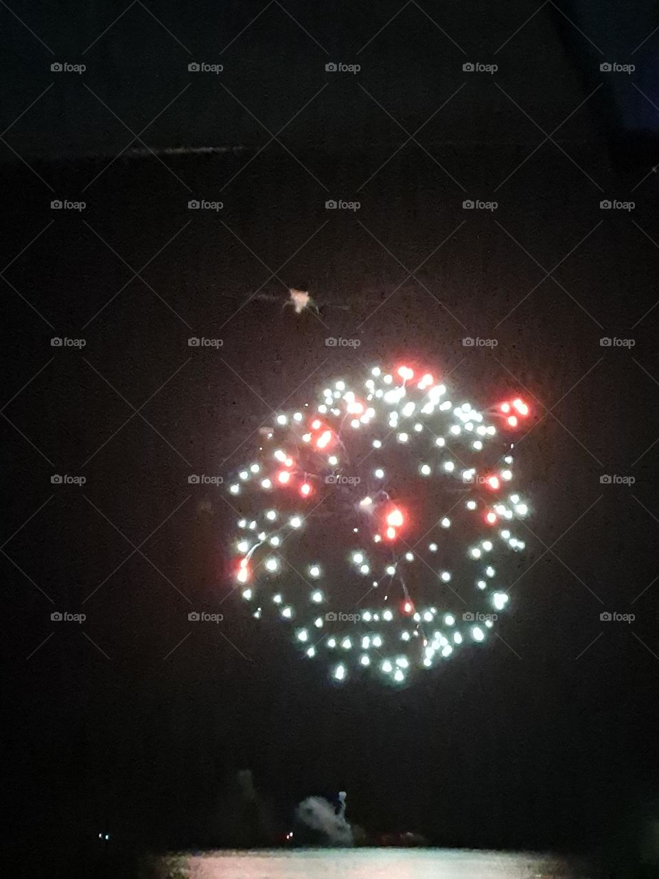 Fireworks on the beach