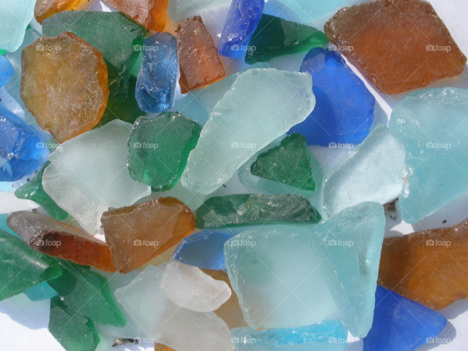 Sea glass collection 