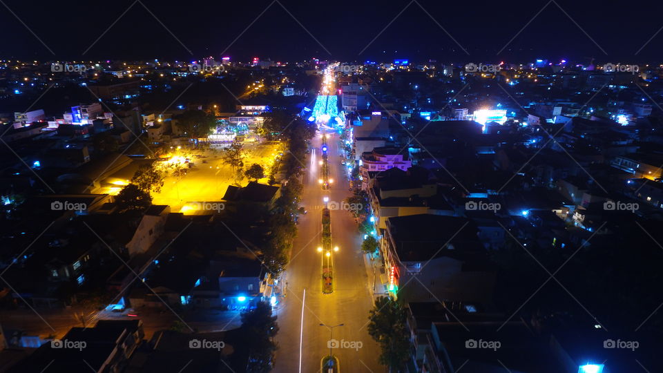 City, Light, Christmas, Street, Evening