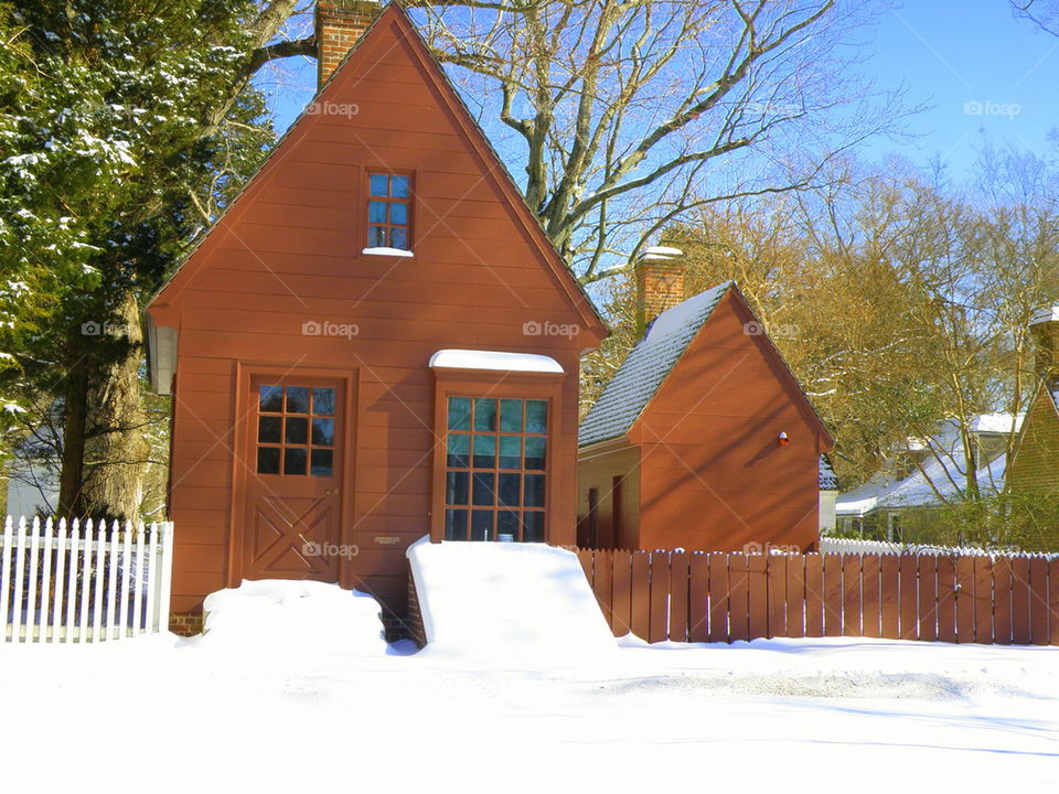 Williamsburg in the snow